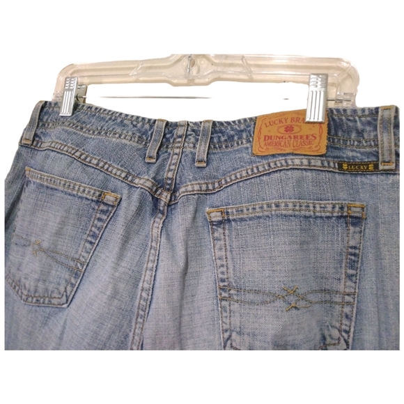 Vintage Lucky Brand Gene Montesano Jet Setter Flare Blue Jeans Size 12/ 31 Long - Picture 9 of 10